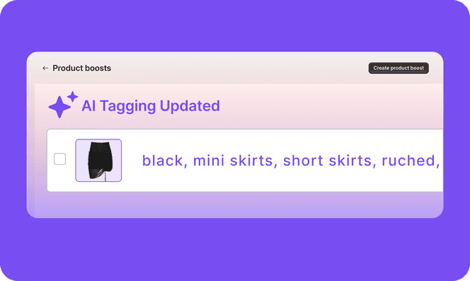 Backend system of search engine and AI tagging added to improve search results